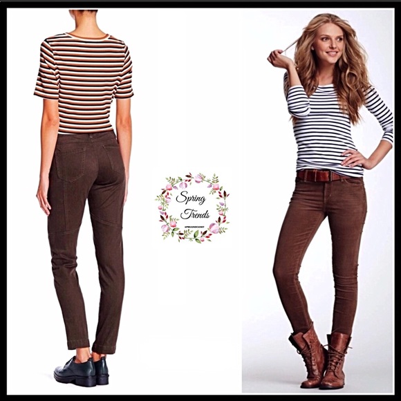 DENIM STRETCH JEANS TWILL SKINNY ANKLE PANTS A2C - Picture 4 of 8